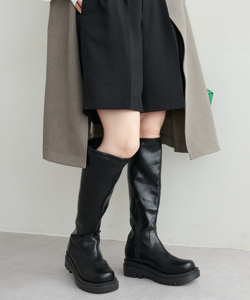 DISCOAT（ディスコート）の「タンクソールロングブーツ（ブーツ・レディース・ブラック/ブラウン/アイボリー・SMALL/MEDIUM/LARGE）」の21枚目の写真