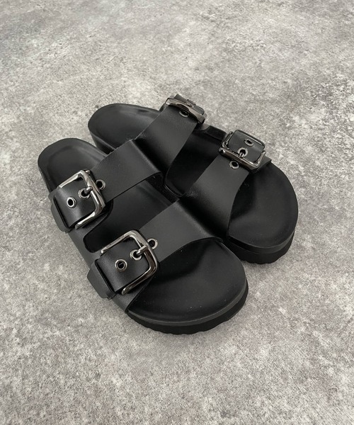 LOWRYS FARM（ローリーズファーム）の「ベルトサンダル　296038（サンダル・レディース・アイボリー/ブラック・MEDIUM/LARGE）」の6枚目の写真