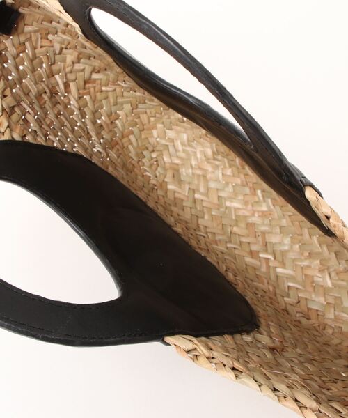 DONOBAN（ドノバン）の「レザーハンドルかごバッグ（かごバッグ・レディース・ブラック/ブラウン・ONESIZE）」の5枚目の写真