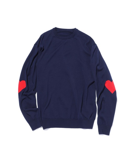 SOPHNET.（ソフネット）の「HEART ELBOW PATTERN CREWNECK KNIT
