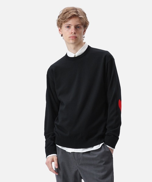 SOPHNET.（ソフネット）の「HEART ELBOW PATTERN CREWNECK KNIT