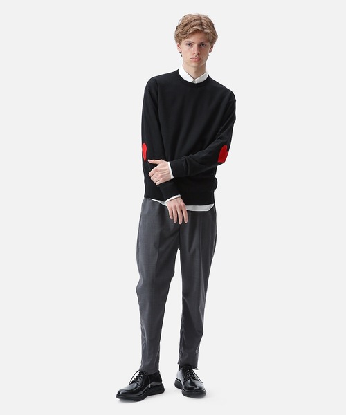 SOPHNET.（ソフネット）の「HEART ELBOW PATTERN CREWNECK KNIT