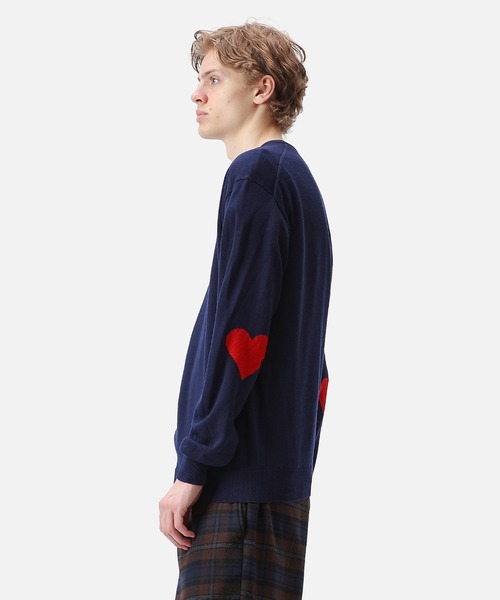 SOPHNET.（ソフネット）の「HEART ELBOW PATTERN CREWNECK KNIT