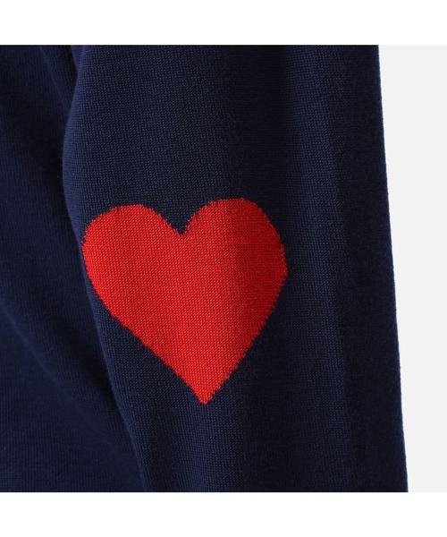 saro別注 ONEFIFTH ラグランセーター Random Heart セール】ハート刺繍