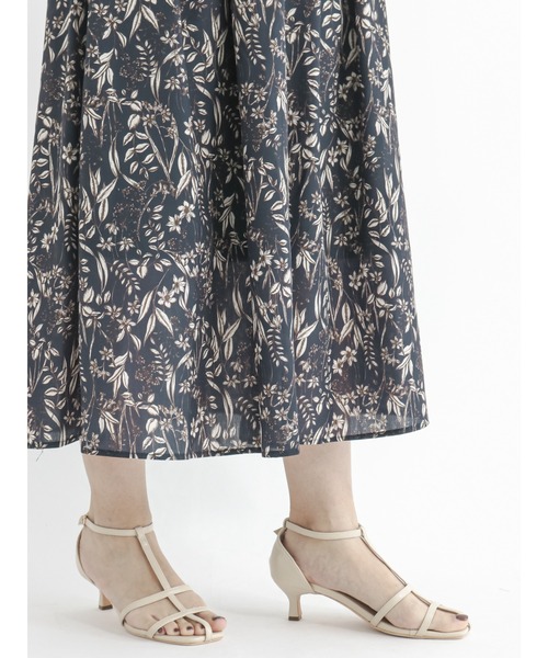 Te chichi（テチチ）の「ボタニカル柄タックスカート（スカート・レディース・グリーン/ネイビー・ﾌﾘ-）」の10枚目の写真