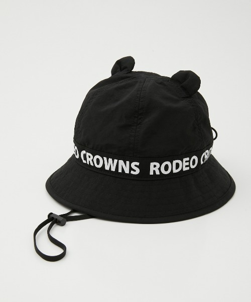RODEO CROWNS WIDE BOWL(ロデオクラウンズワイドボウル)の「ベアーバケットハット(ハット・キッズ・ブラック/ブルー・ONESIZE)」の2枚目の写真