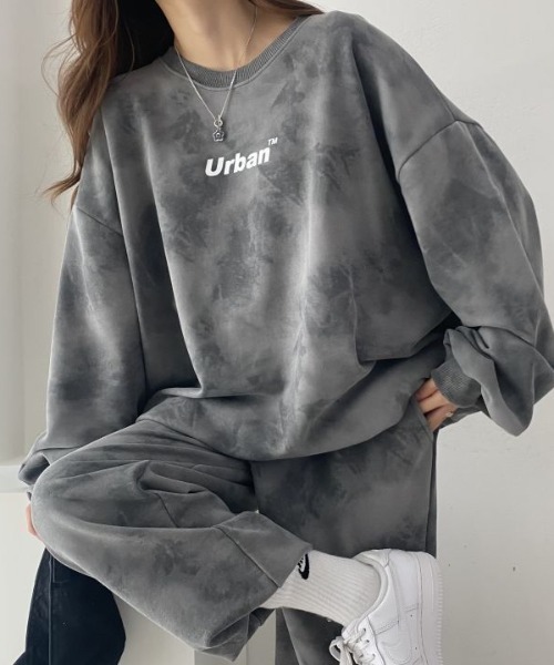 【セール】タイダイ柄セットアップ ルームウエアー（ルームウェア/パジャマ）｜deux amour（ドゥーザムール）