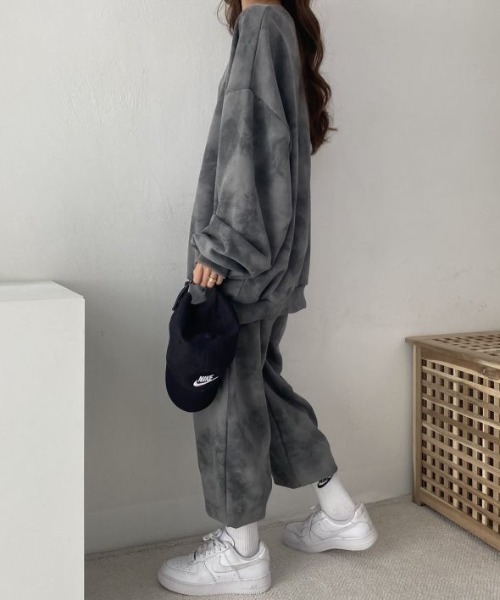 【セール】タイダイ柄セットアップ ルームウエアー（ルームウェア/パジャマ）｜deux amour（ドゥーザムール）