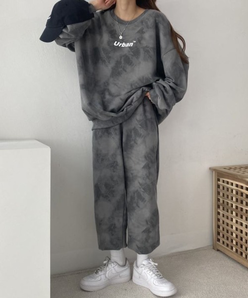 【セール】タイダイ柄セットアップ ルームウエアー（ルームウェア/パジャマ）｜deux amour（ドゥーザムール）