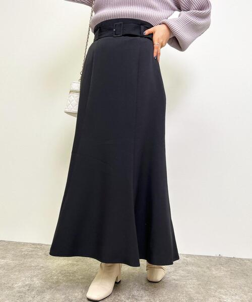 INGNI（イング）の「共ベルト付マーメイドスカート／A（スカート・レディース・ブラック/グレー系その他/ボルドー/ブラウン/ピンク/ブルー・FREE）」の9枚目の写真