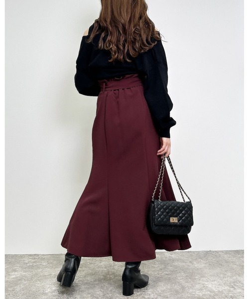 INGNI（イング）の「共ベルト付マーメイドスカート／A（スカート・レディース・ブラック/グレー系その他/ボルドー/ブラウン/ピンク/ブルー・FREE）」の21枚目の写真