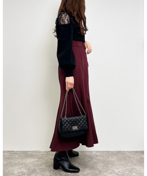 INGNI（イング）の「共ベルト付マーメイドスカート／A（スカート・レディース・ブラック/グレー系その他/ボルドー/ブラウン/ピンク/ブルー・FREE）」の22枚目の写真