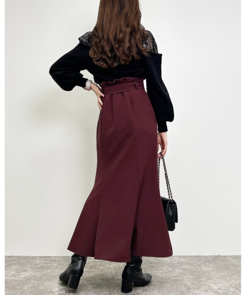 INGNI（イング）の「共ベルト付マーメイドスカート／A（スカート・レディース・ブラック/グレー系その他/ボルドー/ブラウン/ピンク/ブルー・FREE）」の20枚目の写真