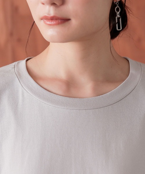 n'OrLABEL(ノアールレーベル)の「『こなれパフ袖ロンT』(Tシャツ/カットソー・レディース・ブルーグリーン/イエロー/ピンク/ブルー/ブラック/グレイッシュベージュ/スモークピンク/グレイッシュブルー/チャコール・FREE)」の21枚目の写真