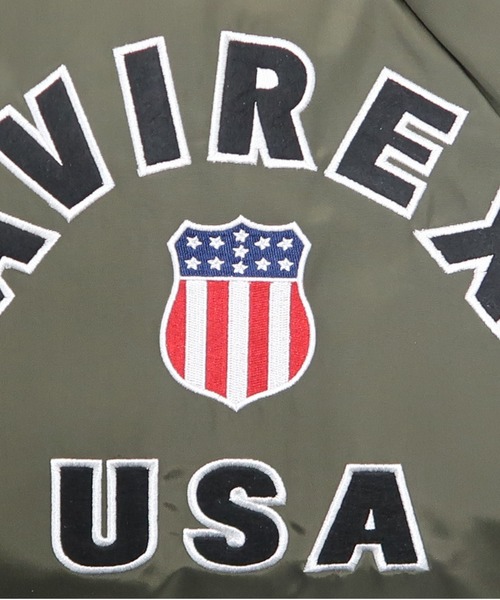 AVIREX（アヴィレックス）の「【直営店限定】VARSITY NYLON BAG/ バーシティーナイロンバッグ（トートバッグ・レディース・オリーブ/ブラック・FREE）」の10枚目の写真