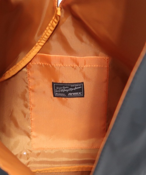 AVIREX（アヴィレックス）の「【直営店限定】VARSITY NYLON BAG/ バーシティーナイロンバッグ（トートバッグ・レディース・オリーブ/ブラック・FREE）」の3枚目の写真