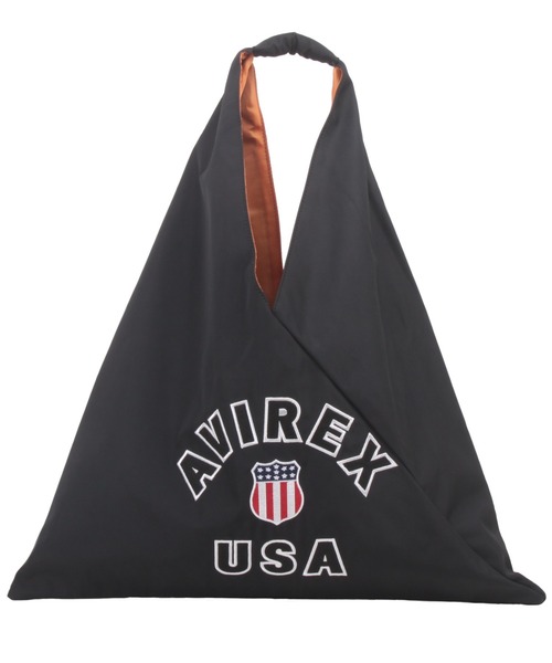 AVIREX（アヴィレックス）の「【直営店限定】VARSITY NYLON BAG/ バーシティーナイロンバッグ（トートバッグ・レディース・オリーブ/ブラック・FREE）」の9枚目の写真