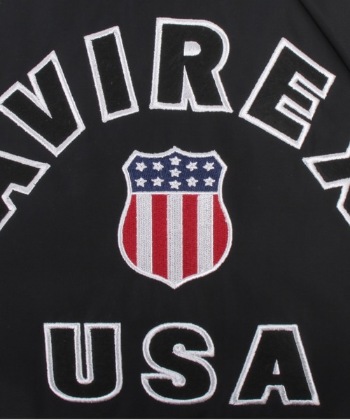 AVIREX（アヴィレックス）の「【直営店限定】VARSITY NYLON BAG/ バーシティーナイロンバッグ（トートバッグ・レディース・オリーブ/ブラック・FREE）」の6枚目の写真