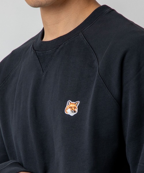 Maison Kitsune(メゾンキツネ)の「MAISON KITSUNE FOX HEAD PATCH CLASSIC SWEATSHIRT メゾン キツネ フォックスヘッド パッチ ワンポイント スウェット(スウェット・メンズ・ブラック/ネイビー/グレー・LARGE/X-LARGE/SMALL/MEDIUM/XX-LARGE)」の12枚目の写真