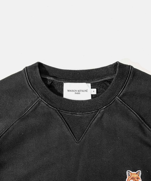 Maison Kitsune(メゾンキツネ)の「MAISON KITSUNE FOX HEAD PATCH CLASSIC SWEATSHIRT メゾン キツネ フォックスヘッド パッチ ワンポイント スウェット(スウェット・メンズ・ブラック/ネイビー/グレー・LARGE/X-LARGE/SMALL/MEDIUM/XX-LARGE)」の13枚目の写真