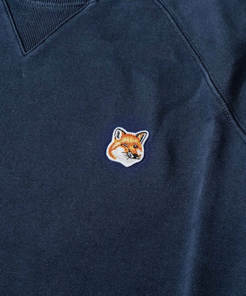 Maison Kitsune(メゾンキツネ)の「MAISON KITSUNE FOX HEAD PATCH CLASSIC SWEATSHIRT メゾン キツネ フォックスヘッド パッチ ワンポイント スウェット(スウェット・メンズ・ブラック/ネイビー/グレー・LARGE/X-LARGE/SMALL/MEDIUM/XX-LARGE)」の9枚目の写真