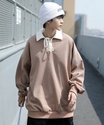 Darich レースアップロゴスウェットプルオーバーMIXミックス Darich ダーリッチ アニマルグラフィックスウェットプルオーバー
