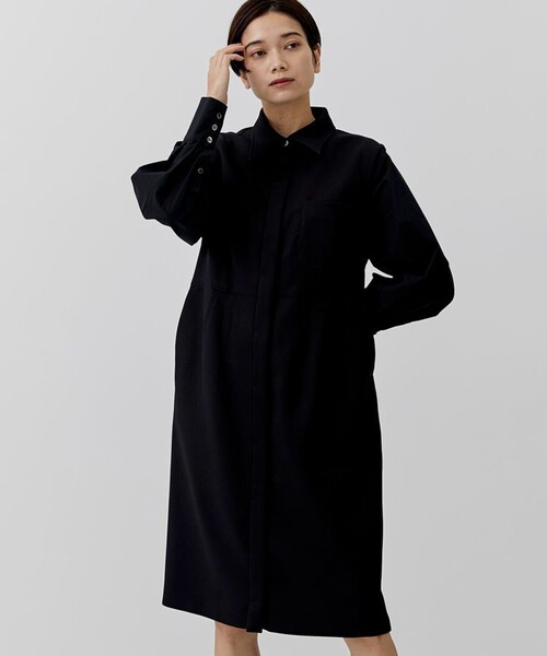city（シティ）の「【CITY】コンビクロスミニワンピース（ワンピース・レディース・ブラック/ブラウン・1/2）」の2枚目の写真