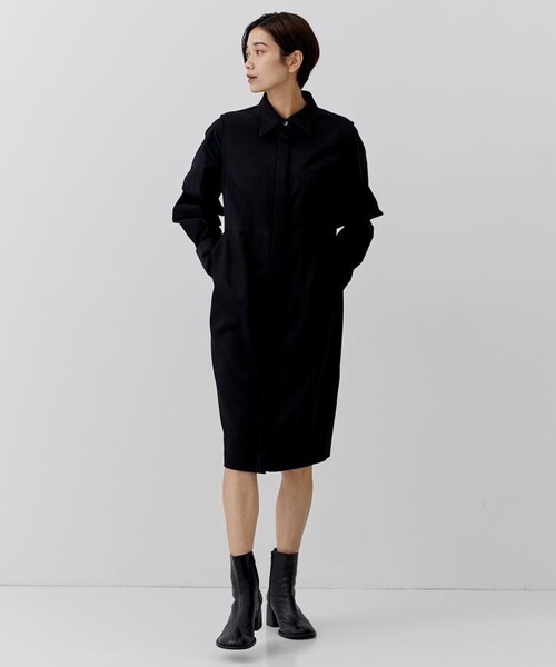city（シティ）の「【CITY】コンビクロスミニワンピース（ワンピース・レディース・ブラック/ブラウン・1/2）」の3枚目の写真