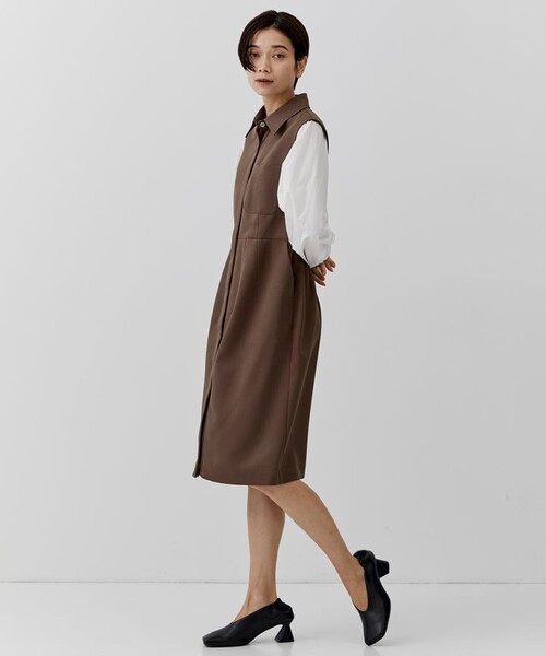 city（シティ）の「【CITY】コンビクロスミニワンピース（ワンピース・レディース・ブラック/ブラウン・1/2）」の16枚目の写真