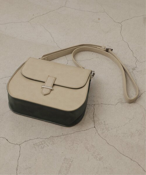 DOUBLE NAME（ダブルネーム）の「配色ステッチ合皮ショルダーBAG（ショルダーバッグ・レディース・ブラウン/スミクロ/キナリ・FREE）」の8枚目の写真