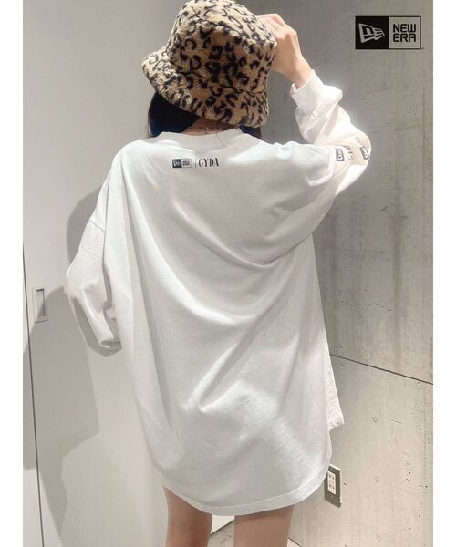 GYDA（ジェイダ）の「GYDA×NEW ERA Oversized ロンT（Tシャツ/カットソー・レディース・ブラック/オフホワイト・FREE）」の7枚目の写真
