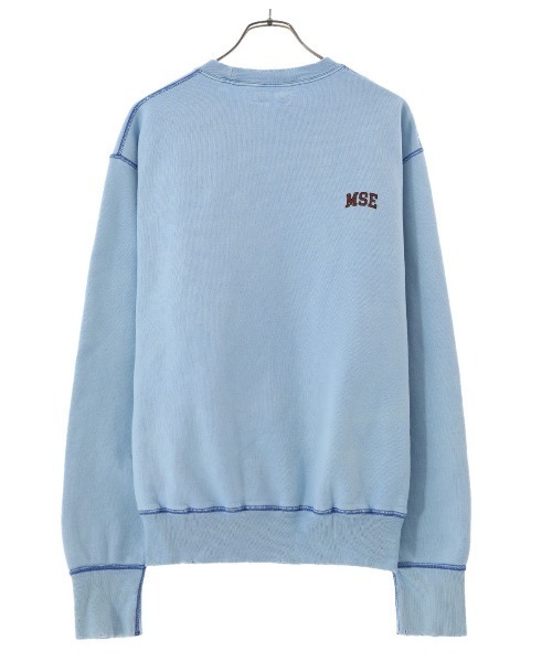 MAGIC STICK（マジックスティック）の「MAGIC STICK / マジックスティック：WORLD TOUR CREW SWEAT：22SS-MS1-005[WAX]（スウェット・メンズ・ブルー系その他/レッド系その他・L/XL/M）」の3枚目の写真