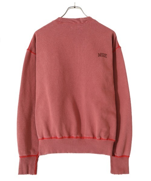 MAGIC STICK（マジックスティック）の「MAGIC STICK / マジックスティック：WORLD TOUR CREW SWEAT：22SS-MS1-005[WAX]（スウェット・メンズ・ブルー系その他/レッド系その他・L/XL/M）」の8枚目の写真