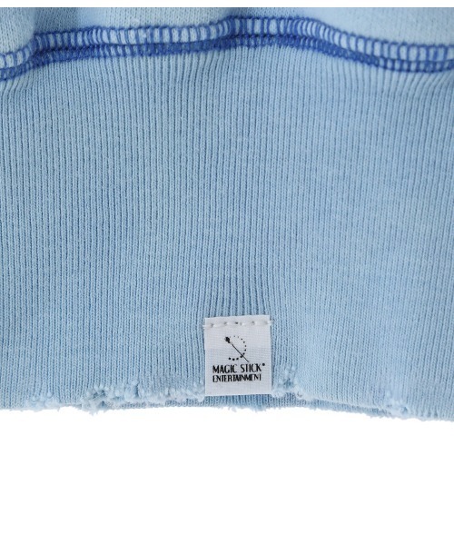 MAGIC STICK（マジックスティック）の「MAGIC STICK / マジックスティック：WORLD TOUR CREW SWEAT：22SS-MS1-005[WAX]（スウェット・メンズ・ブルー系その他/レッド系その他・L/XL/M）」の6枚目の写真