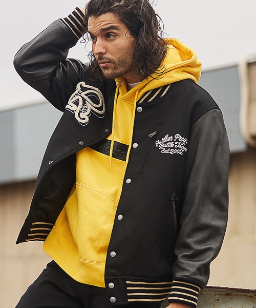 RATTLE TRAP（ラトルトラップ）の「メルトンスタジャン（スタジャン・メンズ・ブラック系その他/グリーン系その他・L/M）」の7枚目の写真