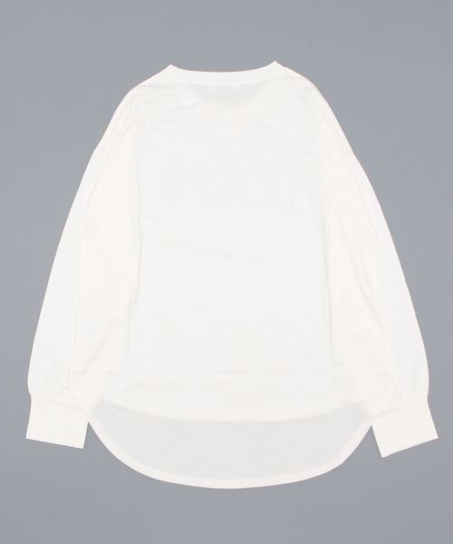 CHILLE（チル）の「COEURフロッキープリントロンT（Tシャツ/カットソー・レディース・ブラック/グリーン/ダークグレー・FREE）」の4枚目の写真