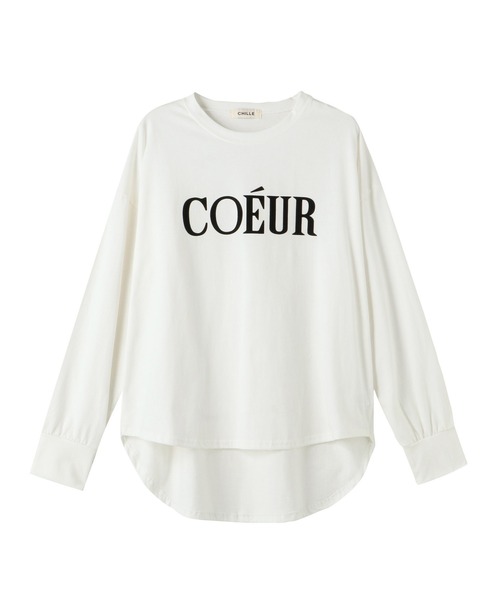 CHILLE（チル）の「COEURフロッキープリントロンT（Tシャツ/カットソー・レディース・ブラック/グリーン/ダークグレー・FREE）」の18枚目の写真