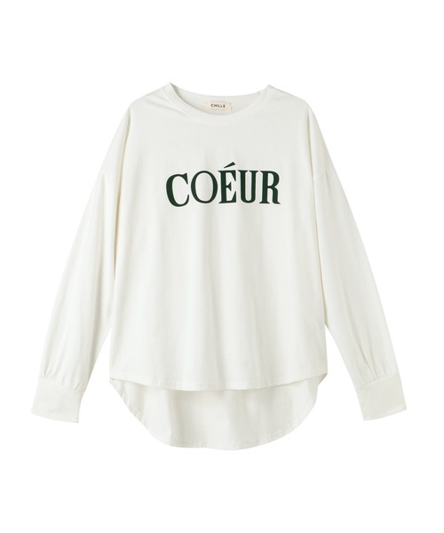 CHILLE（チル）の「COEURフロッキープリントロンT（Tシャツ/カットソー・レディース・ブラック/グリーン/ダークグレー・FREE）」の20枚目の写真