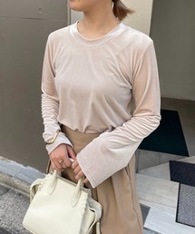 CAPRICIEUX LE'MAGE | ベロアロンT(Tシャツ/カットソー)