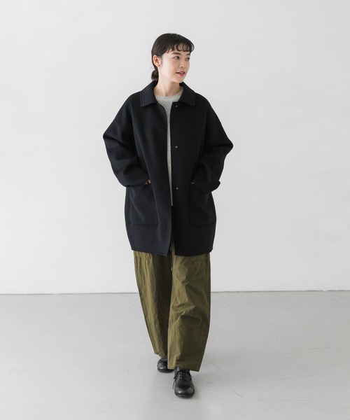 かぐれ(カグレ)の「ウールショートコート(その他アウター・レディース・グレー/ブラック・FREE)」の18枚目の写真