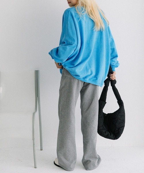 トレーナー スウェット color pigment sweat/カラーピグメントスウェット ユニセックス着用可能(メンズ着用画像有) レディース メン トレーナー スウェット color pigment sweat/カラーピグメント
