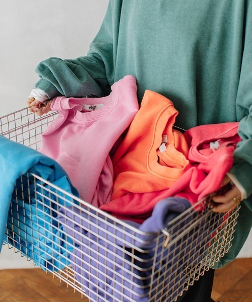 color pigment sweat/カラーピグメントスウェット ユニセックス着用可能(メンズ着用画像有)（スウェット）｜Flugge（フラッジー）