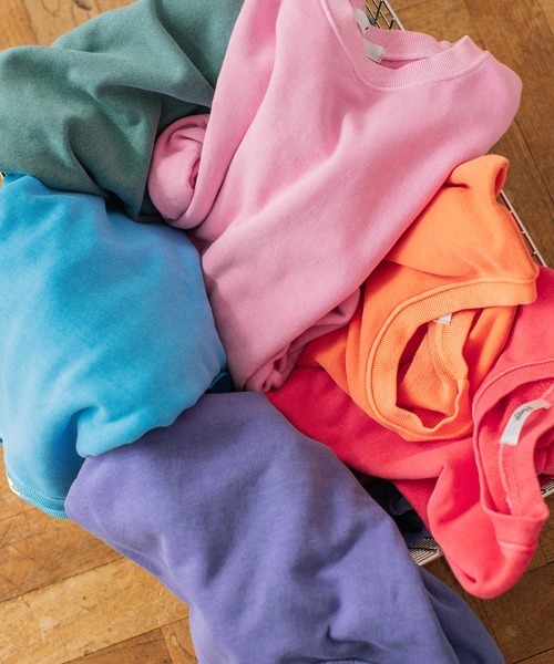 color pigment sweat/カラーピグメントスウェット ユニセックス着用可能(メンズ着用画像有)（スウェット）｜Flugge（フラッジー）
