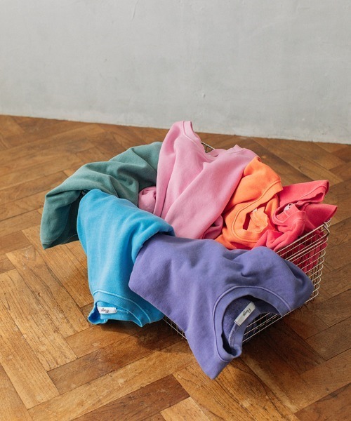 color pigment sweat/カラーピグメントスウェット ユニセックス着用可能(メンズ着用画像有)（スウェット）｜Flugge（フラッジー）