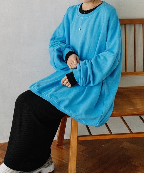 color pigment sweat/カラーピグメントスウェット ユニセックス着用可能(メンズ着用画像有)（スウェット）｜Flugge（フラッジー）