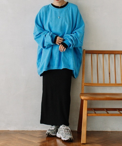 color pigment sweat/カラーピグメントスウェット ユニセックス着用可能(メンズ着用画像有)（スウェット）｜Flugge（フラッジー）