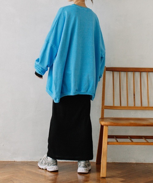 color pigment sweat/カラーピグメントスウェット ユニセックス着用可能(メンズ着用画像有)（スウェット）｜Flugge（フラッジー）