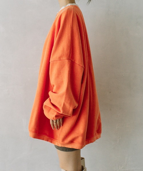 color pigment sweat/カラーピグメントスウェット ユニセックス着用可能(メンズ着用画像有)（スウェット）｜Flugge（フラッジー）