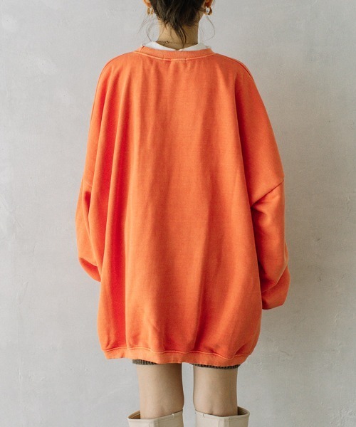 color pigment sweat/カラーピグメントスウェット ユニセックス着用可能(メンズ着用画像有)（スウェット）｜Flugge（フラッジー）