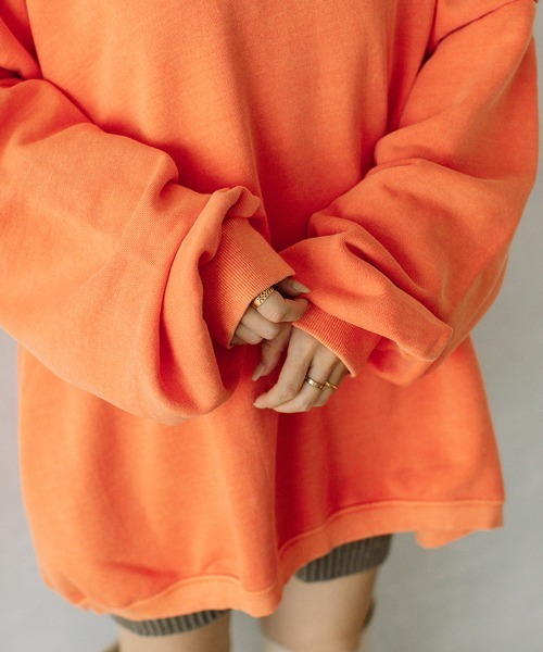 color pigment sweat/カラーピグメントスウェット ユニセックス着用可能(メンズ着用画像有)（スウェット）｜Flugge（フラッジー）